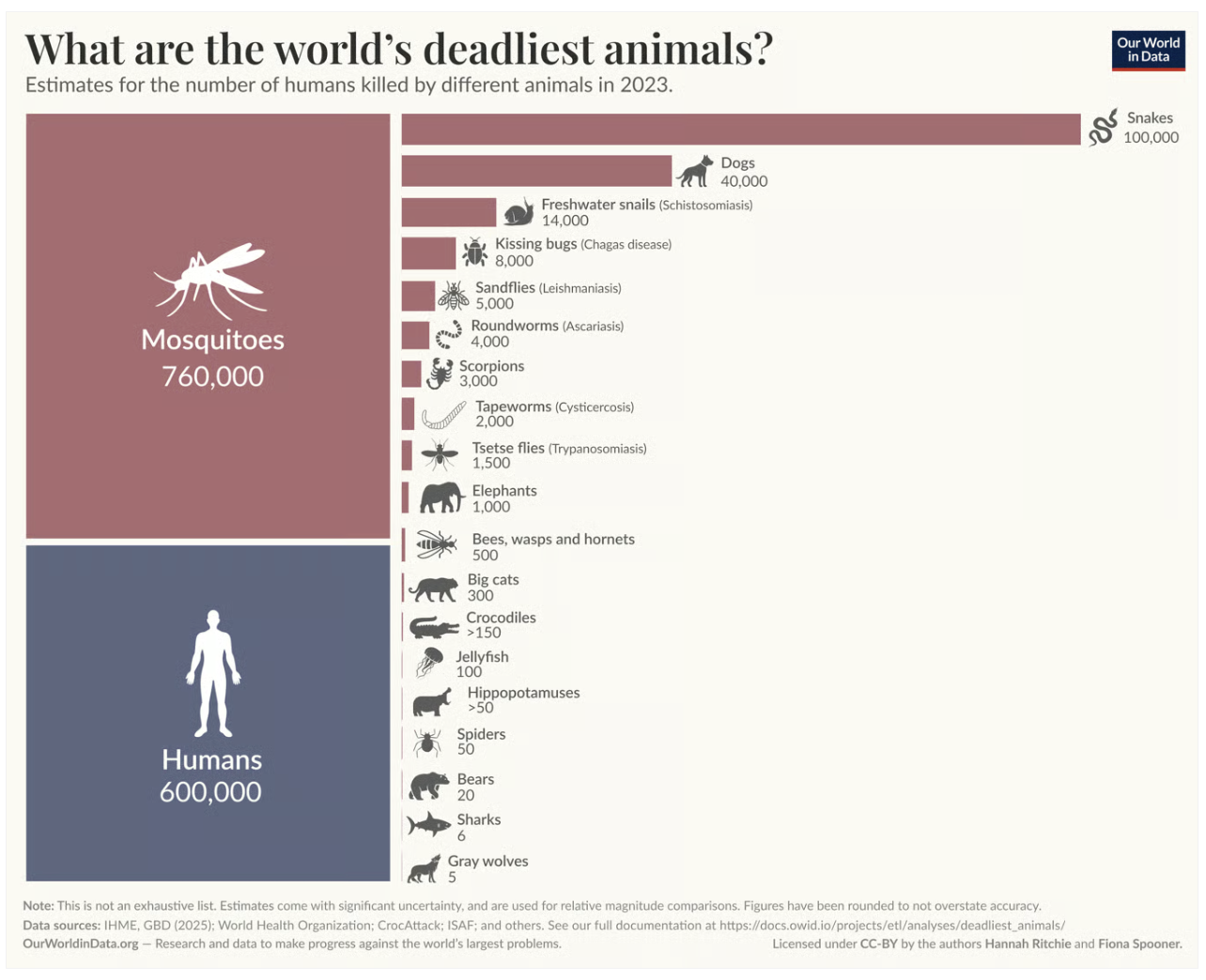 The world’s deadliest animals – A Learning a Day